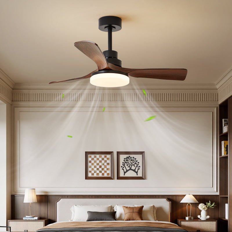 Ulvren Moderner Deckenventilator mit Beleuchtung, 92cm Durchmesser