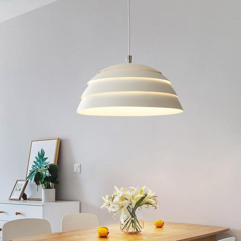 Avi LED Pendelleuchte Weiß/Schwarz Esszimmer/Wohnzimmer