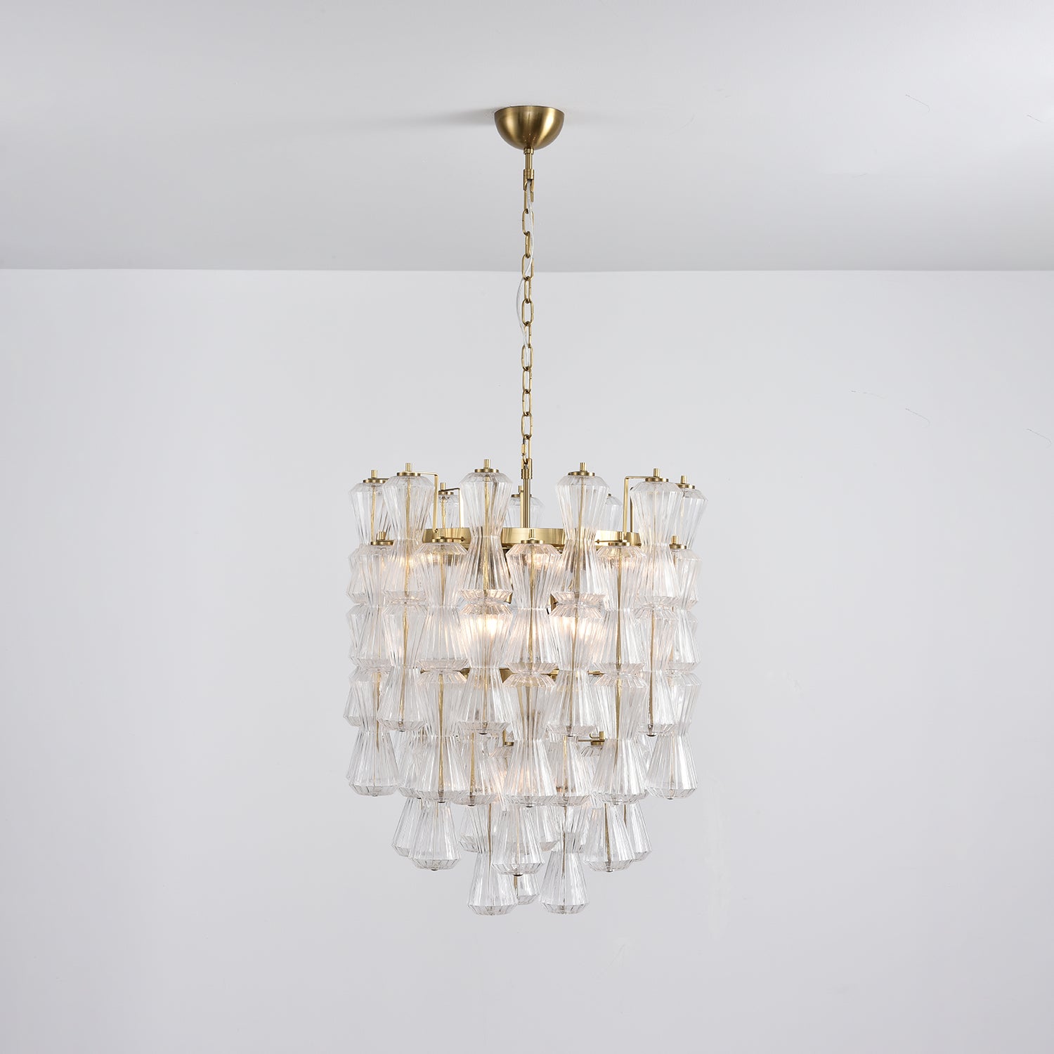 Aurora Chandelier Murano Glass Floral Cascade - Neutralighting