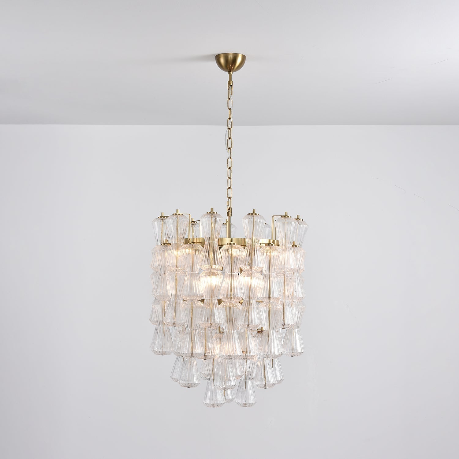 Aurora Chandelier Murano Glass Floral Cascade - Neutralighting