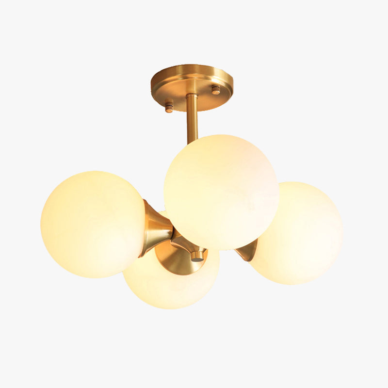 Valentina Pendelleuchte, Reines Kupfer & Glas
