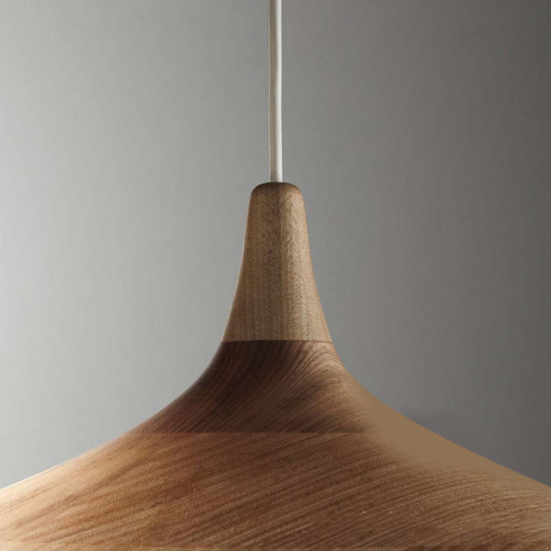 Arisha Modern Pendelleuchte Schale, Weiß/Schwarz, Esszimmer, Metall Holz-Letslighting