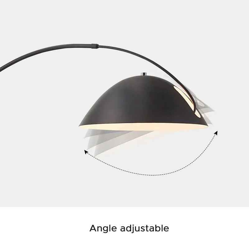 Avi Modern LED Bogen Schale Stehlampe Metall Wohnzimmer Schlafzimmer