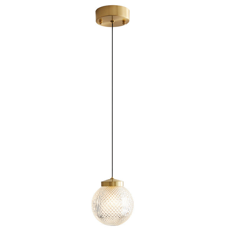 Valentina Moderne Pendelleuchte Kugel, Gold, Wohnzimmer, Metall Glas