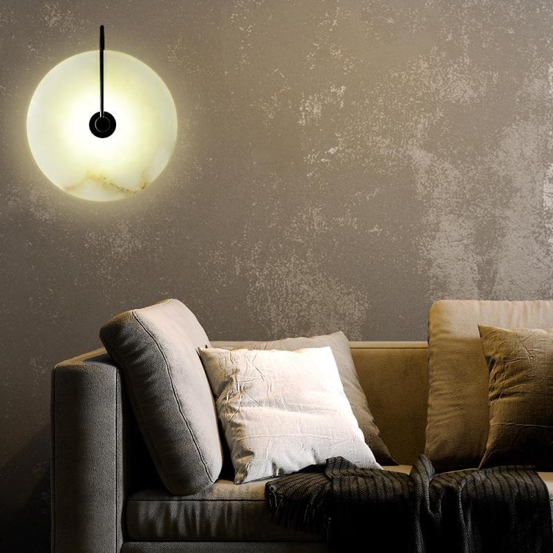 Arisha Moderne Wandleuchte aus Arisham Marmor Schlafzimmer, Wohnzimmer