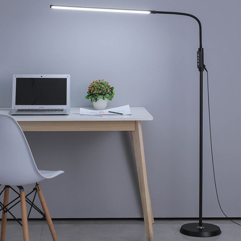 Arisha Modern Stehleuchte Arbeitszimmer, Schwarz, Metall