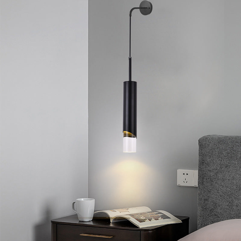 Arisha Minimalistische LED Wandleuchte Gold/Schwarz Schlafzimmer