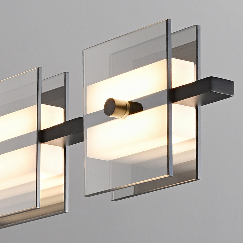 Arisha Modern Pendelleuchte Schwarz/Kupfer, Metall&Glas