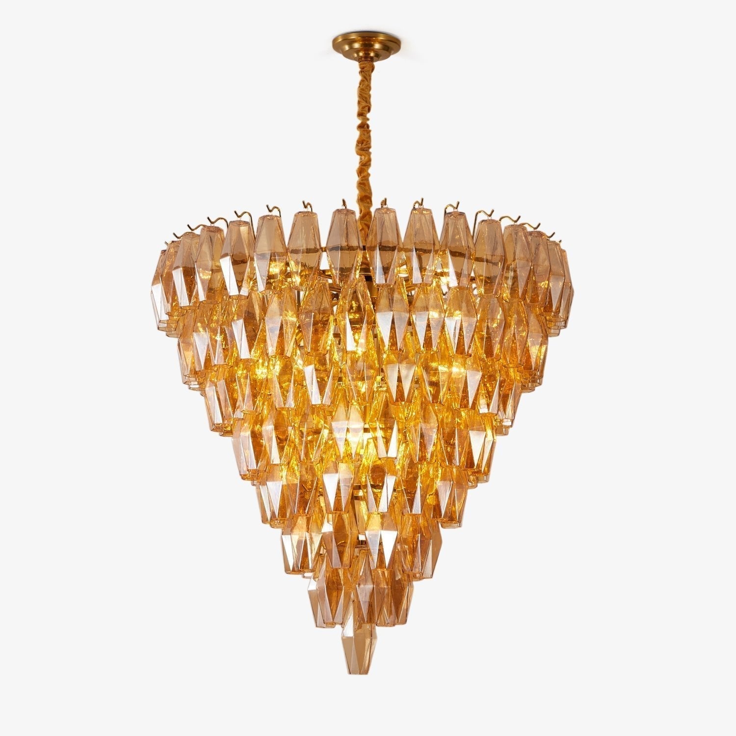 Aurora Chandelier Amber Empire Prism - Neutralighting