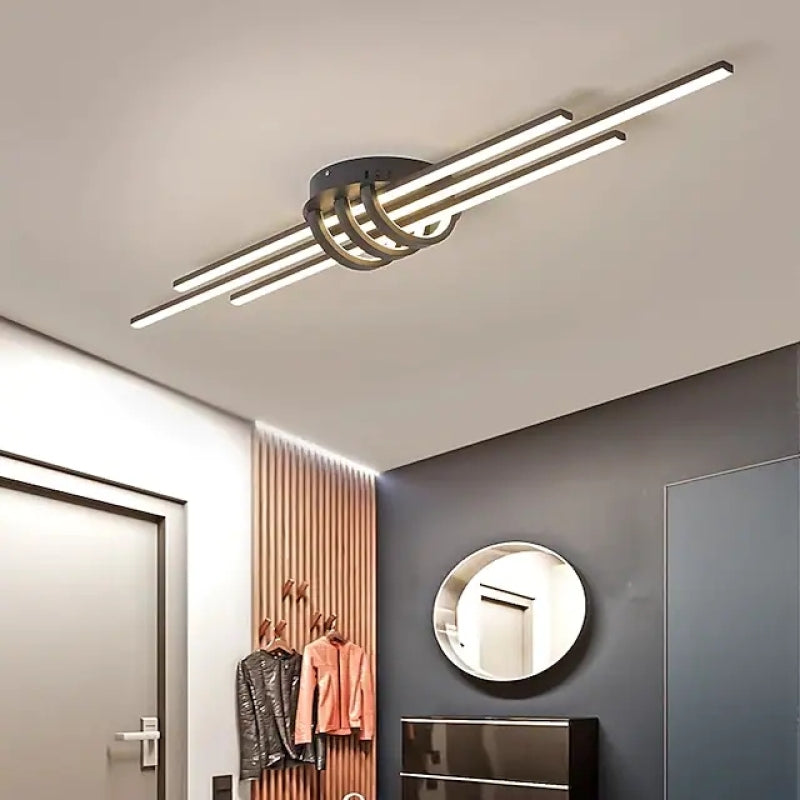 Arisha Modern LED Deckenleuchte Schwarz/Weiß Ess/Schlaf/Wohnzimmer Korridor Metall&Silikon