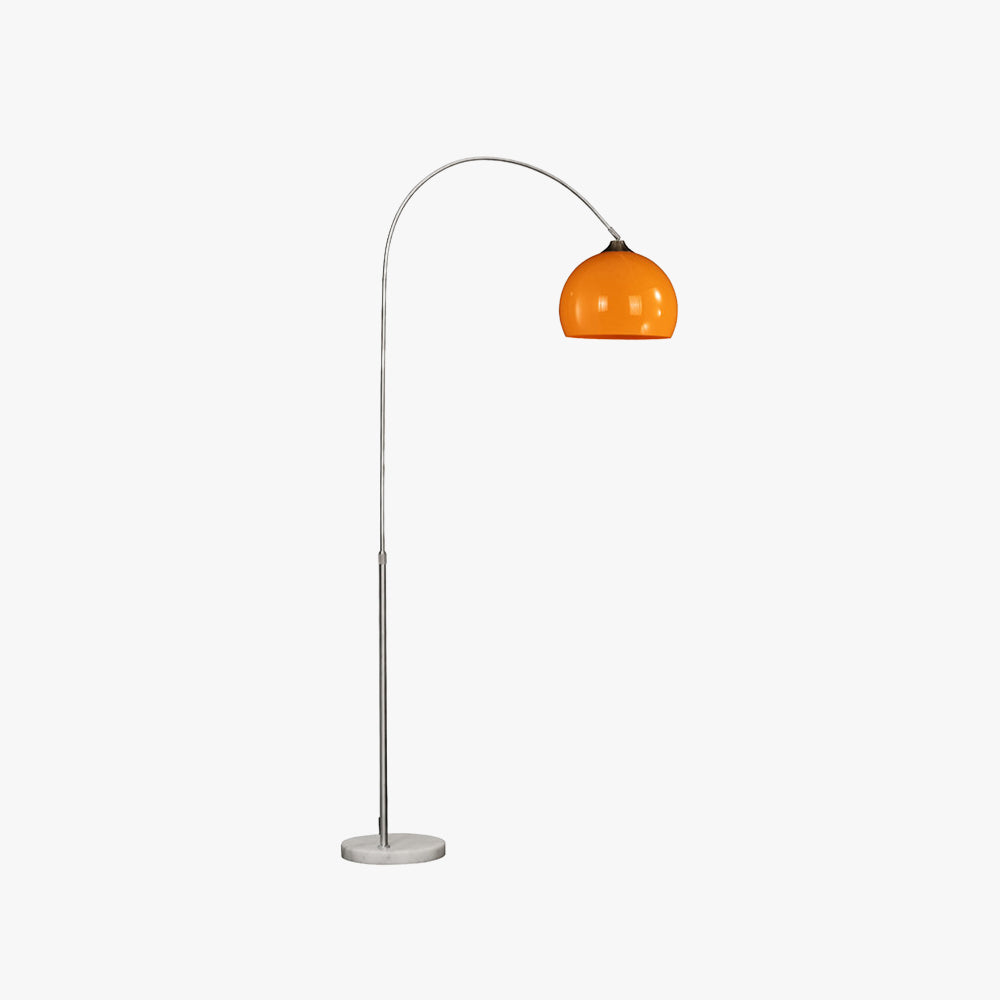 Mira Modern LED Stehlampe Orange/Weiß Wohn/Schlaf/Esszimmer Metall&Marmor&Acryl