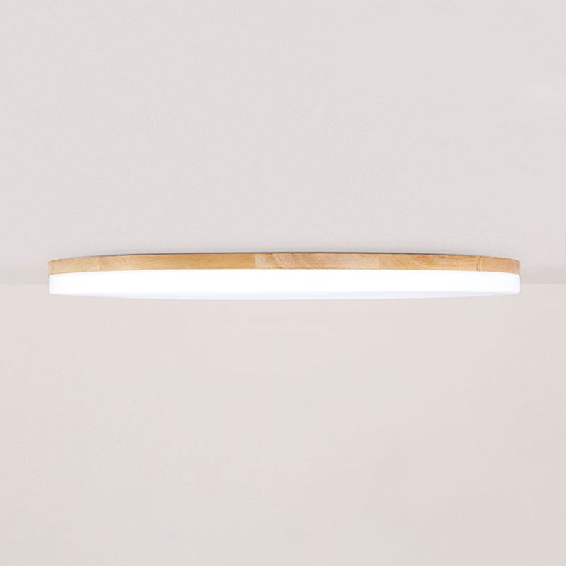 Muto Deckenleuchte Holz Schale, Weiß, Modern LEDWohnzimmer/Schlafzimmer