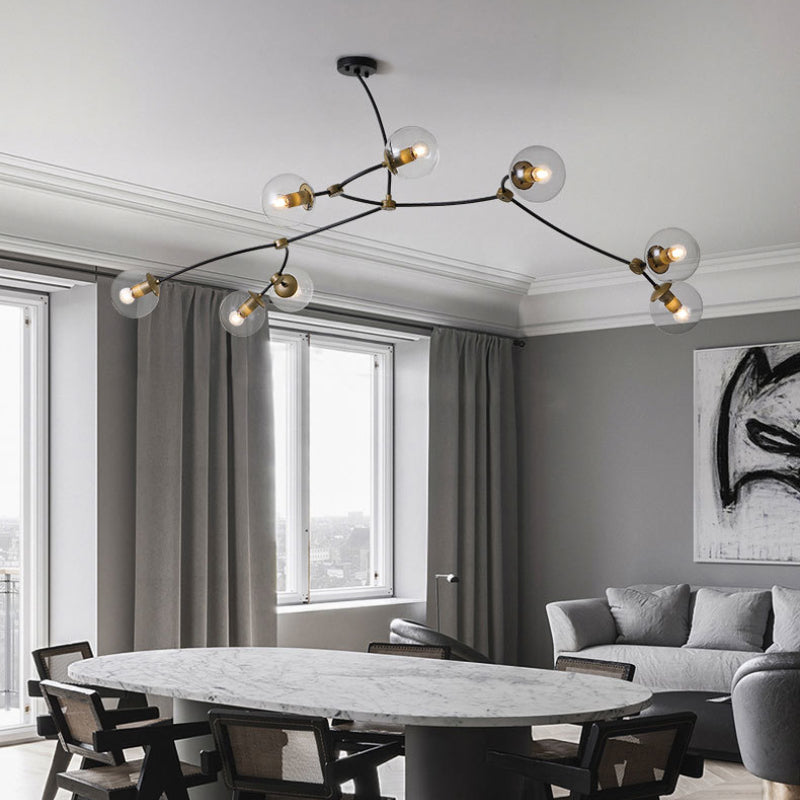 Valentina Modern Design LED Kronleuchter Metall Glas Esszimmer Wohnzimmer