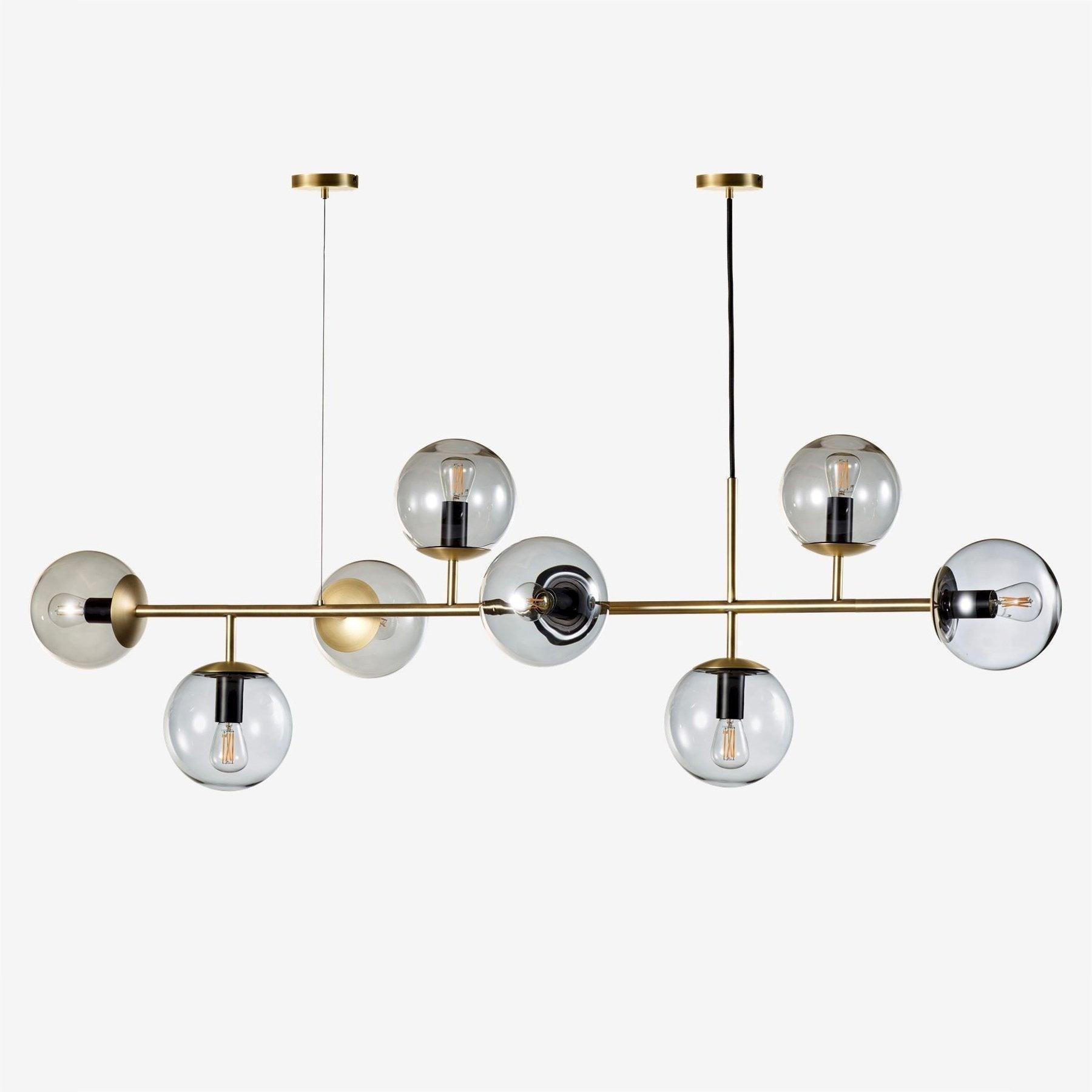 Lustra Pendelleuchte Orb Messing Glas-Letslighting