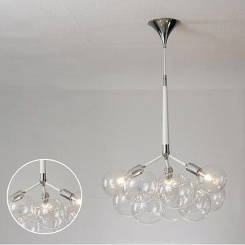 Valentina Nordic Luxury Bubble Pendelleuchte, Weiß/Schwarz/Kaffee-Letslighting