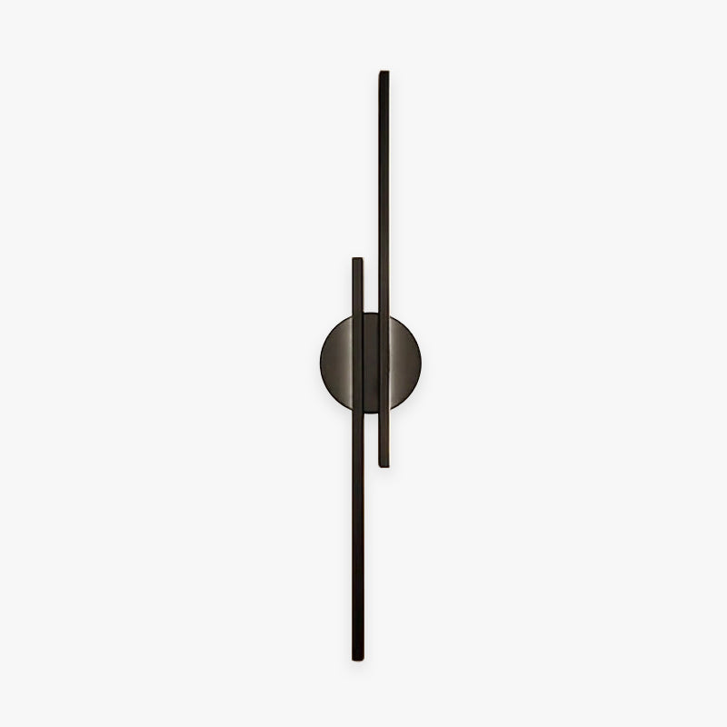 Arisha Modern LED Wandleuchte, Twin Linear, Schwarz/Weiß, Metall, Schlafzimmer