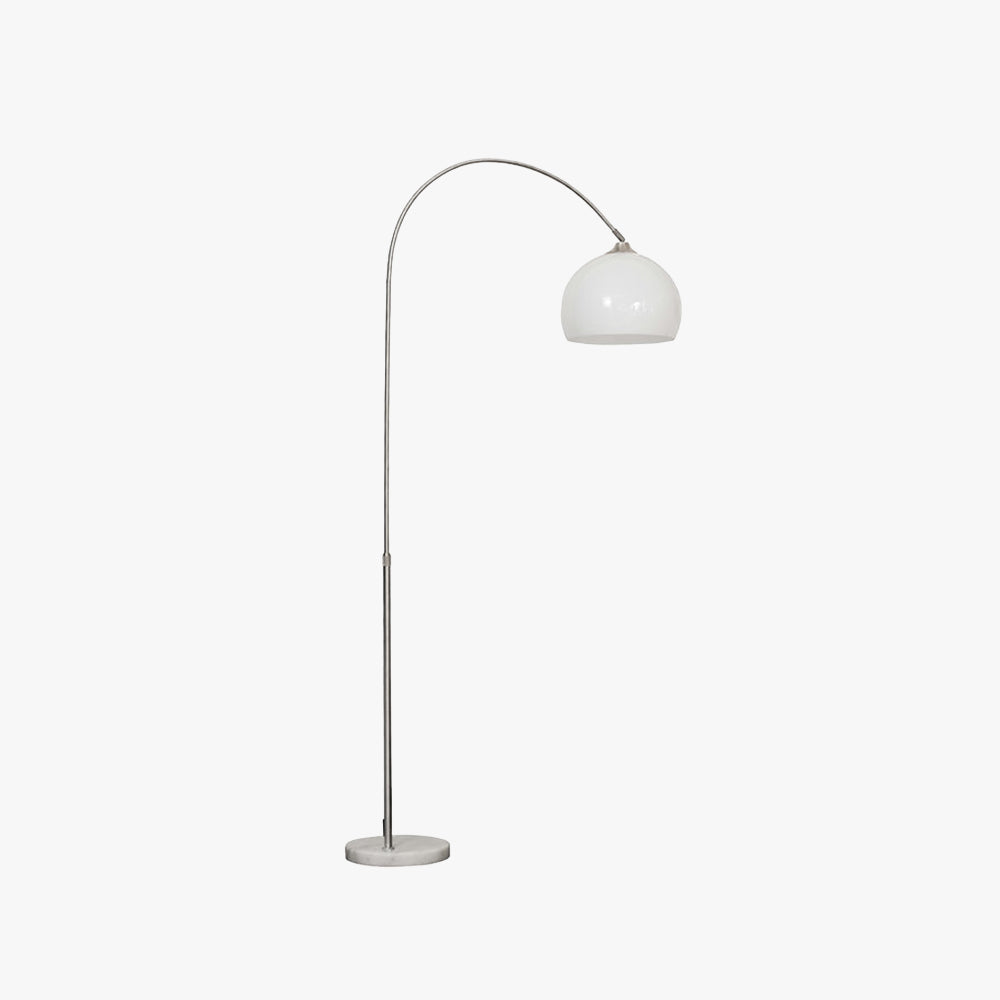 Mira Modern LED Stehlampe Orange/Weiß Wohn/Schlaf/Esszimmer Metall&Marmor&Acryl
