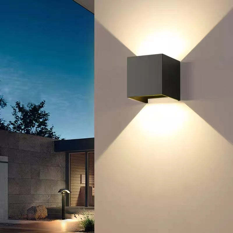 Ray Modern LED Außenwandleuchte Weiß Metall Garten/Flur