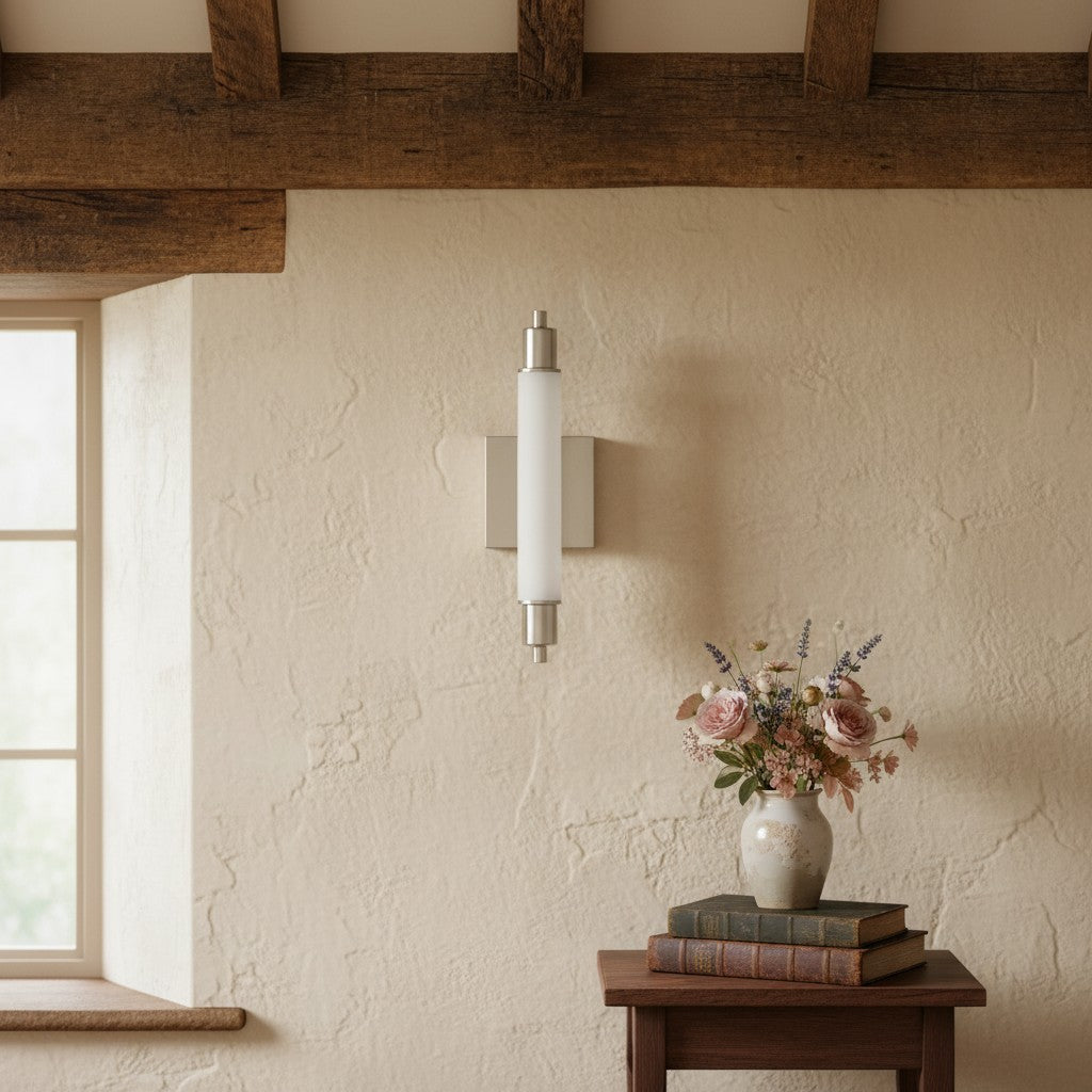 Installationsansicht der Wandleuchte an der Wand