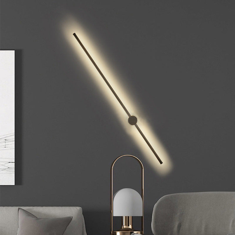 Arisha Modern Lineare LED Wandleuchte Schwarz Schlaf/Wohnzimmer Schwarz Metall