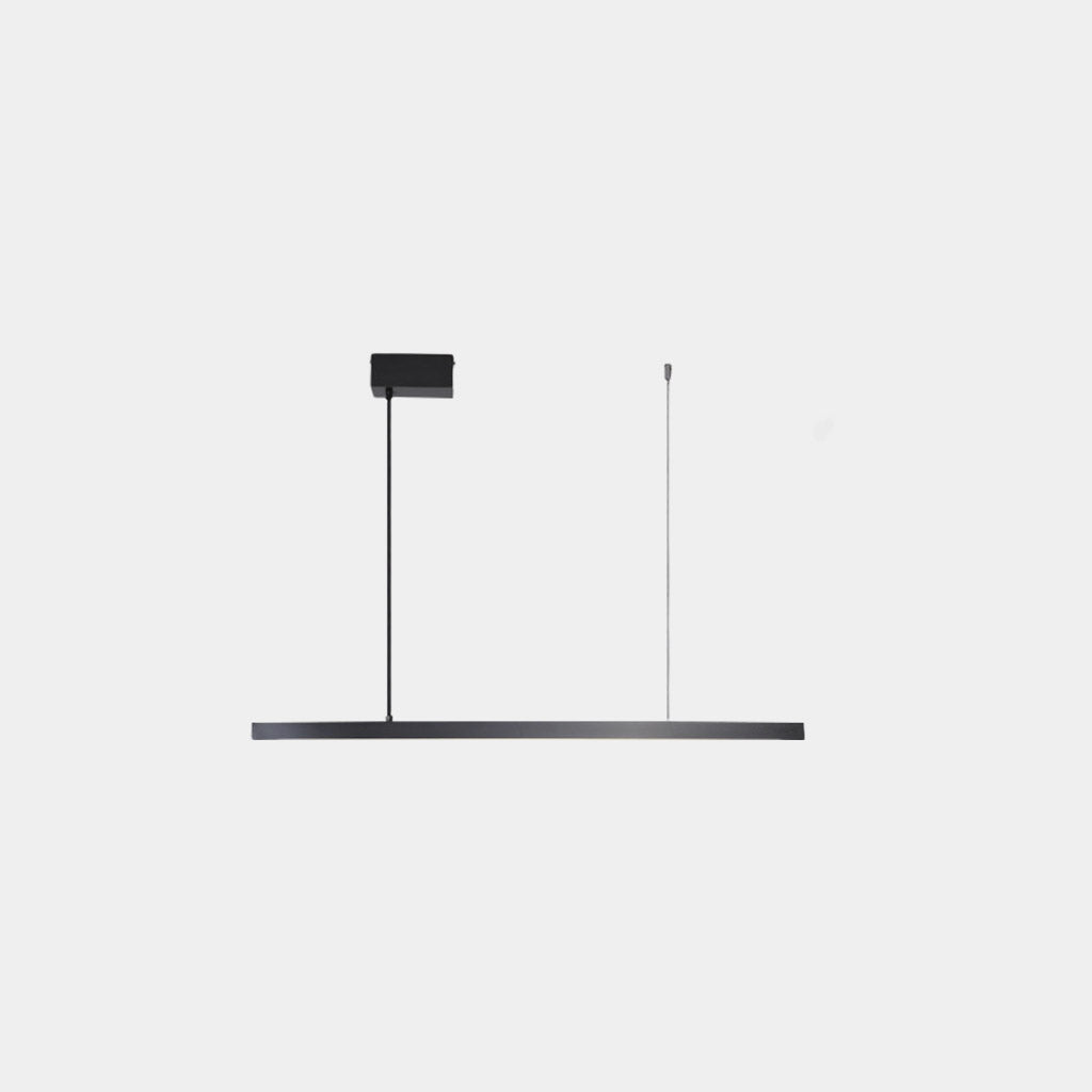 Pendelleuchte Messing Linear Dimmbar LED, Schwarz / Gold
