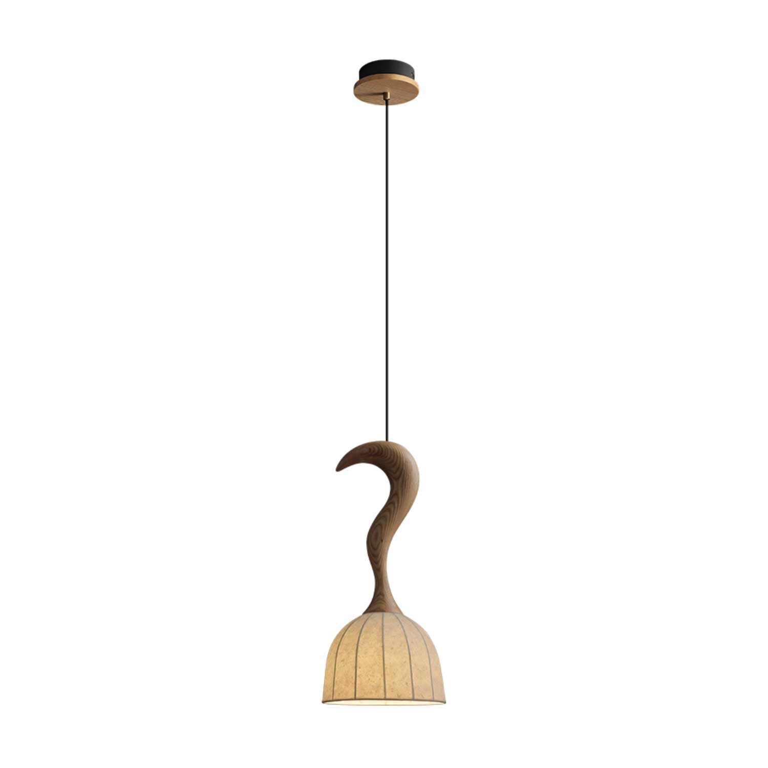 Colire Creativity Pendelleuchte aus Gedrehtem Holz-Letslighting