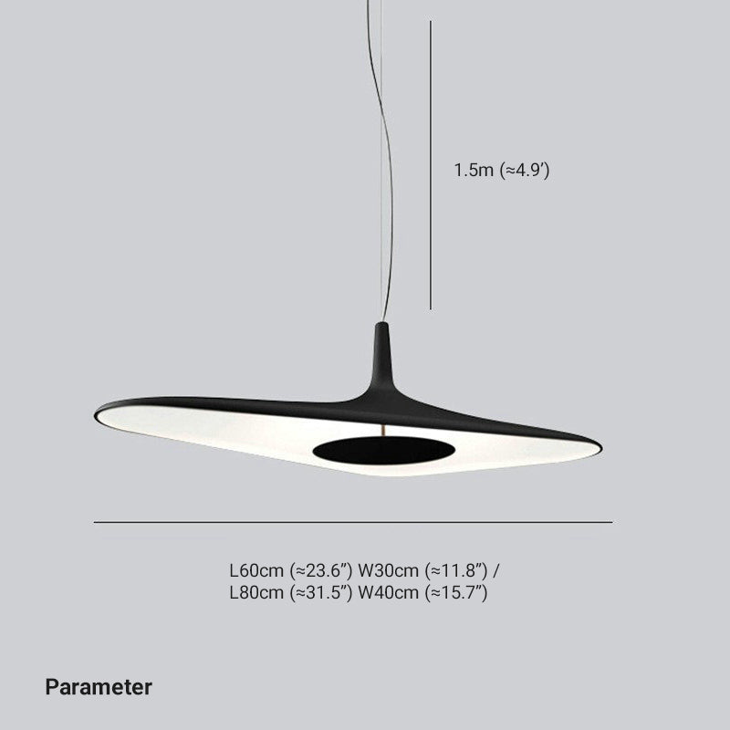 Arisha Pendelleuchte 2-farbig Durchmesser Harz LED Wohnzimmer