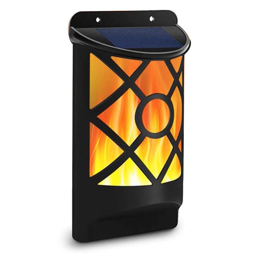 Ray Wasserdichte LED-Solarwandleuchte mit flackernder Flamme
