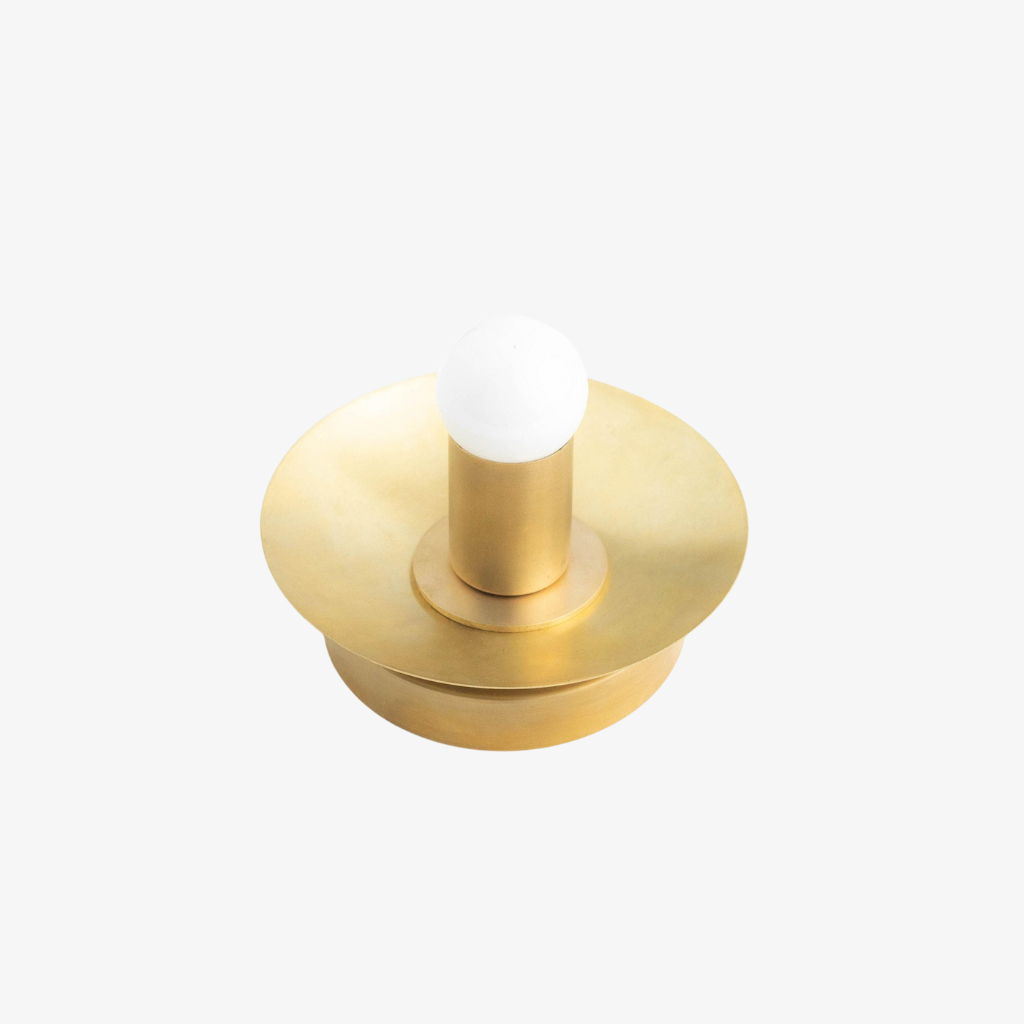 Radiro Globe Wandleuchte aus Messing und Schwarz – Minimalistische skandinavische Wandleuchte