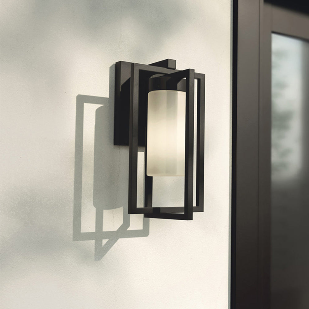 Ray Modern Rechteckig LED Wandleuchte Außen Zäunen/Toren/TerrassenSchwarz Metall 57CM Lang