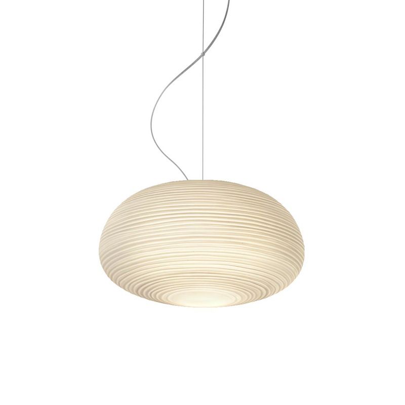 Ritta Designer Einfache LED Pendelleuchte Weiß Schlafzimmer Glas/Metall 3 Größen-Letslighting