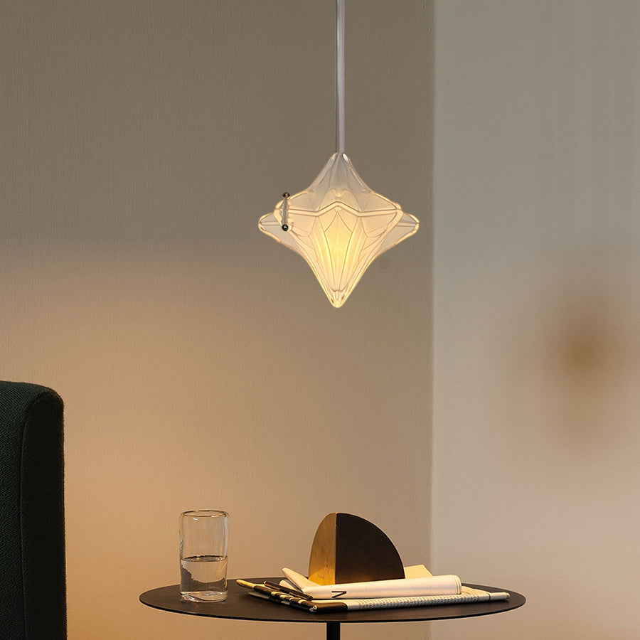 Art Deco Astris Elara Stern Pendelleuchte, Detailansicht