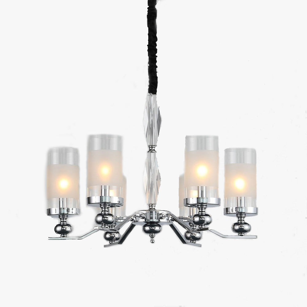 Silva Retro Pendelleuchte, 1/2/6/8/10 Flammig, Metall/Glas, Esszimmer