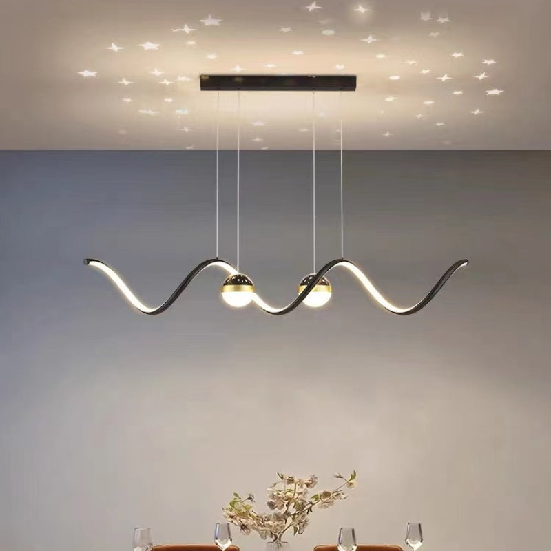 Arisha Moderne LED Pendelleuchte Stern-Design Esszimmer Metall/Acryl