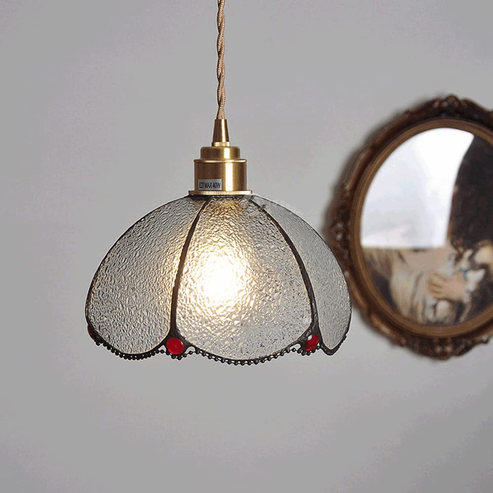 Valentina Vintage Pendelleuchte Glas Schlafzimmer/Wohnzimmer/Restaurant