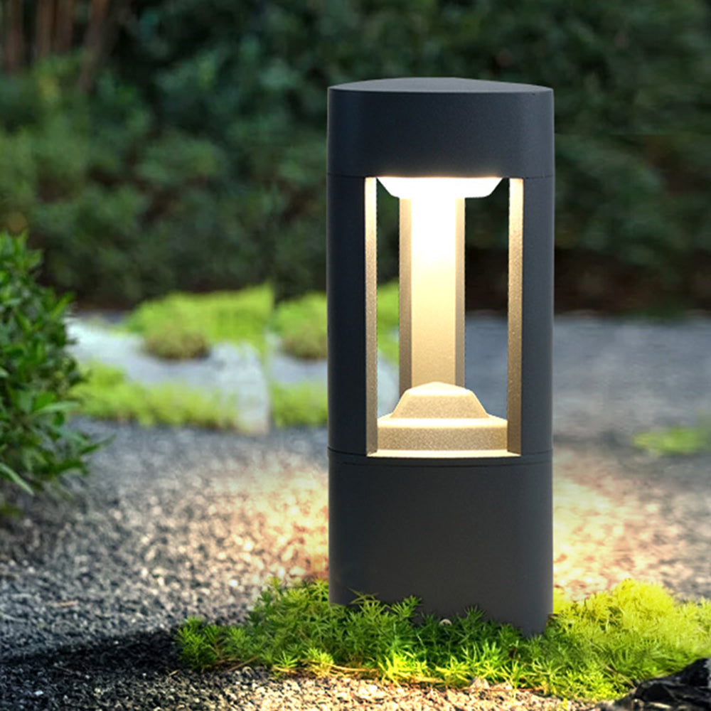 Ray minimalistische LED Außenleuchte Solar Schwarz Garten/Terrasse Metall Acryl