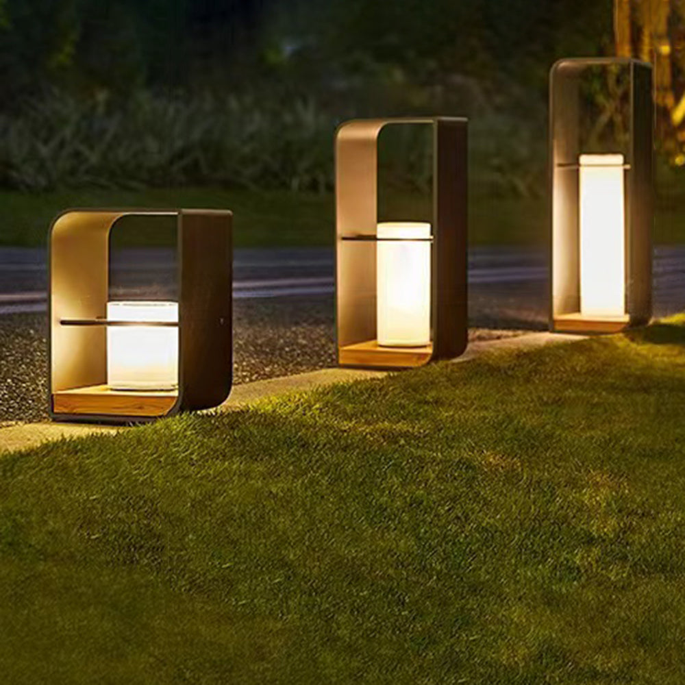 Ray Außenstehleuchte Minimalistisch Quadrat LED Metall Garten Flur
