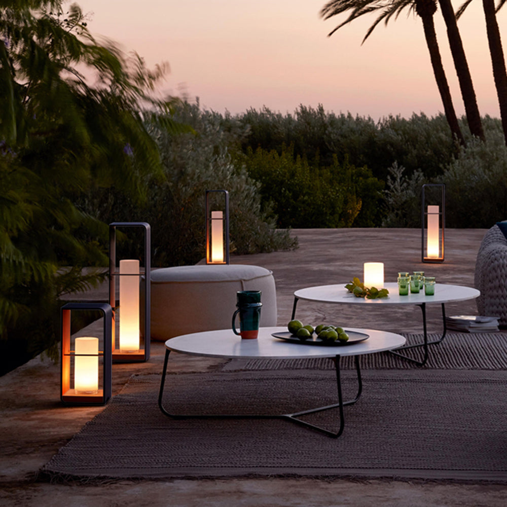 Ray Außenstehleuchte Minimalistisch Quadrat LED Metall Garten Flur