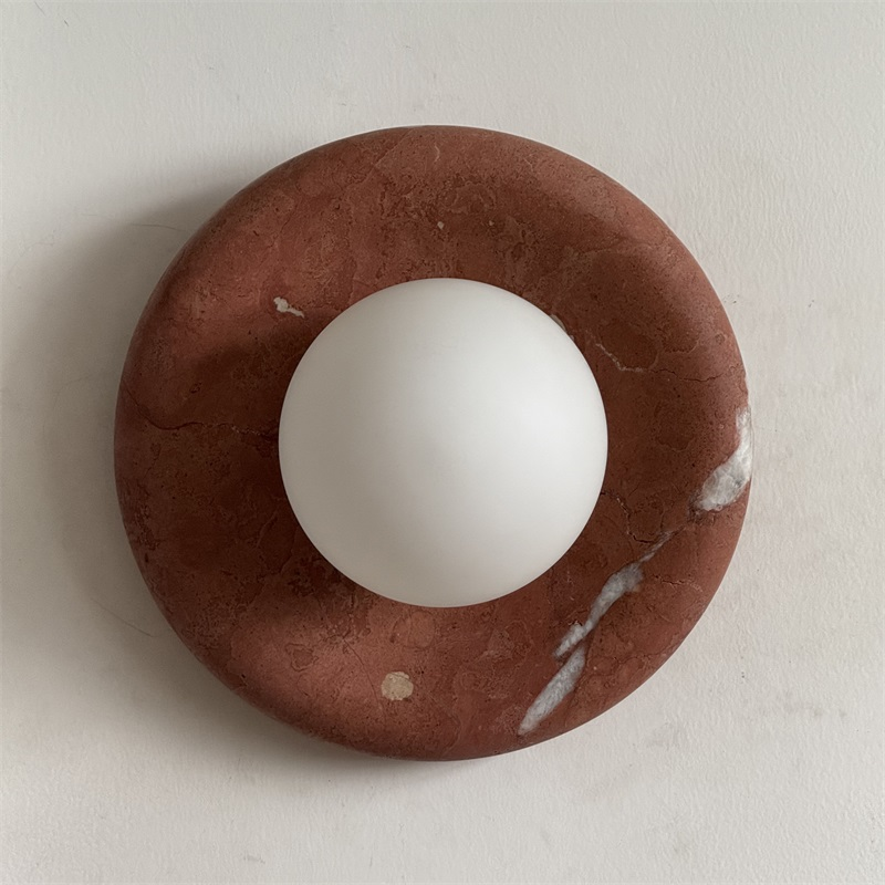 Orli Modern Minimalist Travertine Sconce Wall Lamp - Letslighting