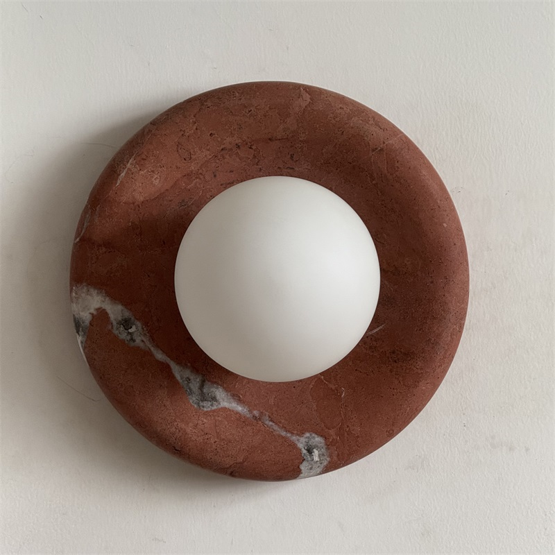 Orli Modern Minimalist Travertine Sconce Wall Lamp - Letslighting