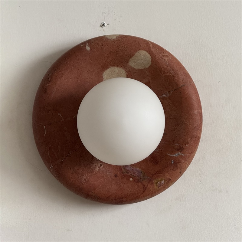 Orli Modern Minimalist Travertine Sconce Wall Lamp - Letslighting