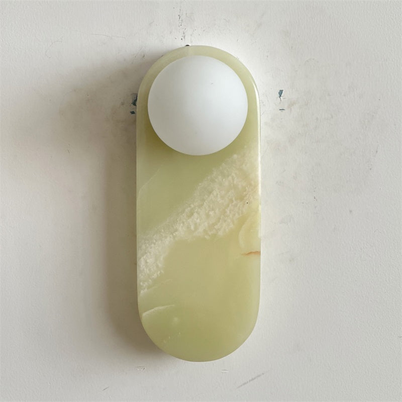 Syraeia Modern Minimalist Marble Jade Wall Lamp - Letslighting