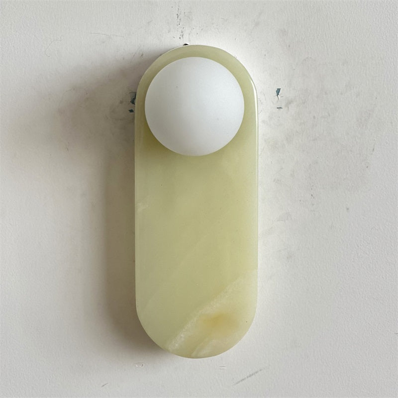 Syraeia Modern Minimalist Marble Jade Wall Lamp - Letslighting