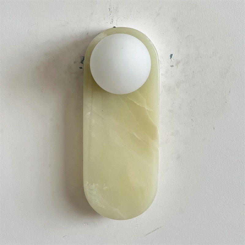 Syraeia Modern Minimalist Marble Jade Wall Lamp - Letslighting