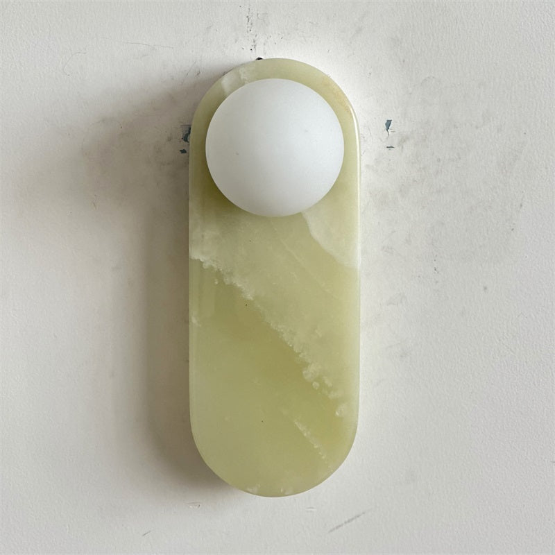 Syraeia Modern Minimalist Marble Jade Wall Lamp - Letslighting