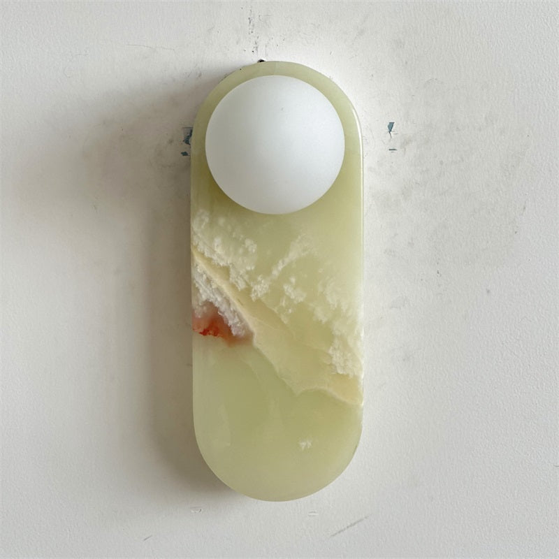 Syraeia Modern Minimalist Marble Jade Wall Lamp - Letslighting