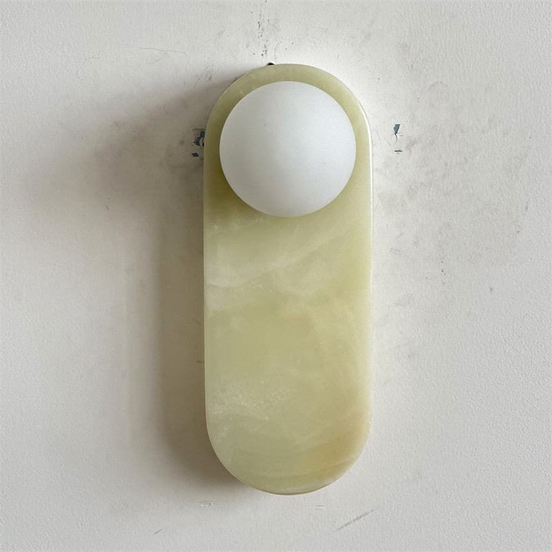 Syraeia Modern Minimalist Marble Jade Wall Lamp - Letslighting