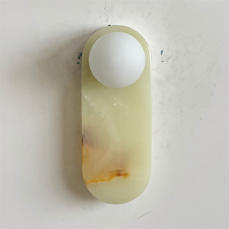 Syraeia Modern Minimalist Marble Jade Wall Lamp - Letslighting