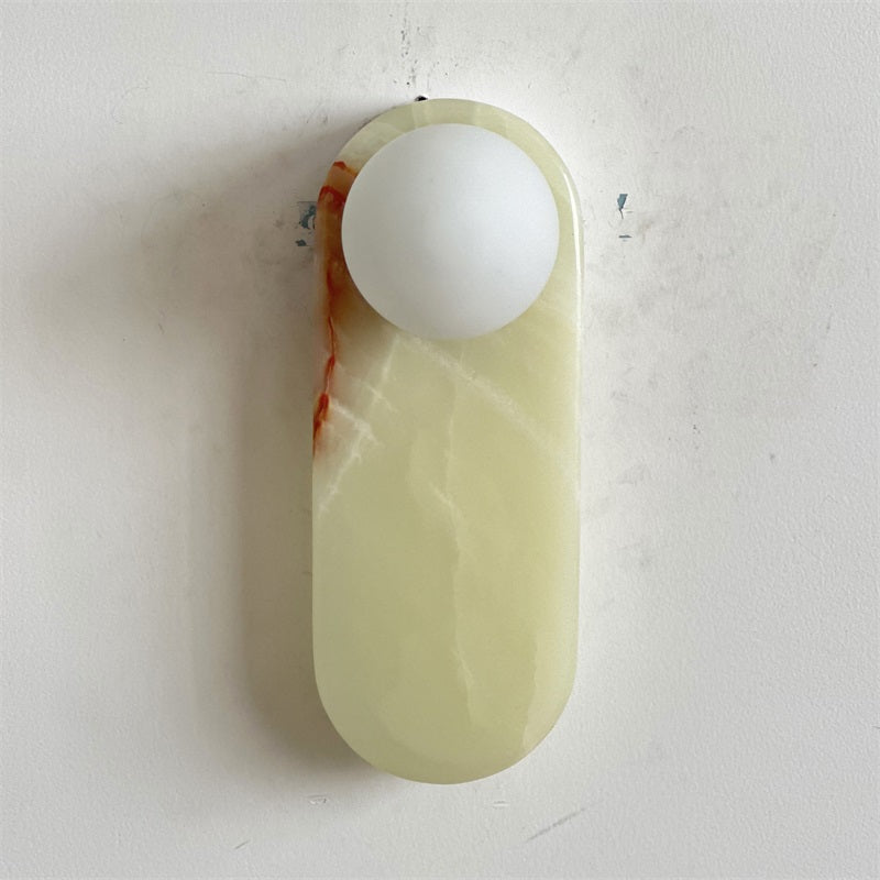 Syraeia Modern Minimalist Marble Jade Wall Lamp - Letslighting