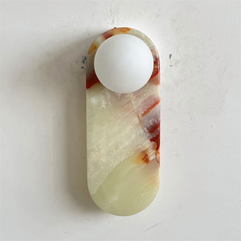 Syraeia Modern Minimalist Marble Jade Wall Lamp - Letslighting